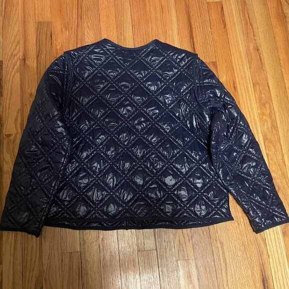 Navy blue J.Crew quilted jacket Women’s XXL - US... - Picture 4 of 4